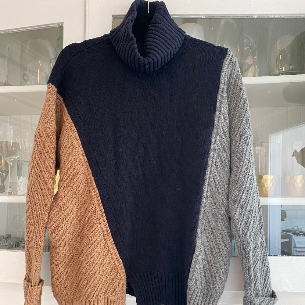 French Connection - Patchwork Multi Color Sweater - Picture 2 of 4